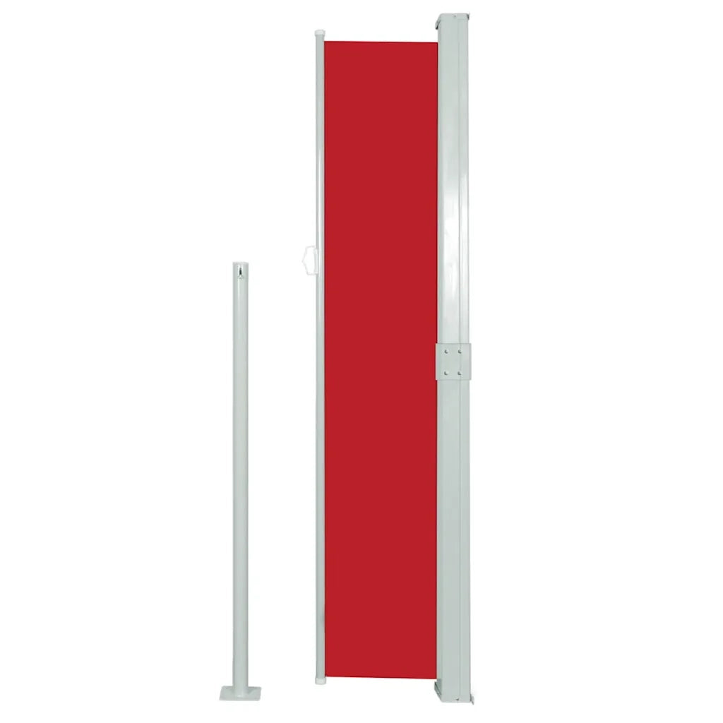 Tenda da Sole | Tenda laterale Retrattile per Patio 170x300 cm Rosso