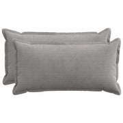 Federa 2 pz HOUTEN Grigio Chiaro 40 x 80 cm corduroy 918166