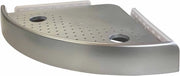 Shelf TV per TV a Scomparsa con Struttura in Acciaio Inox, colore Argento