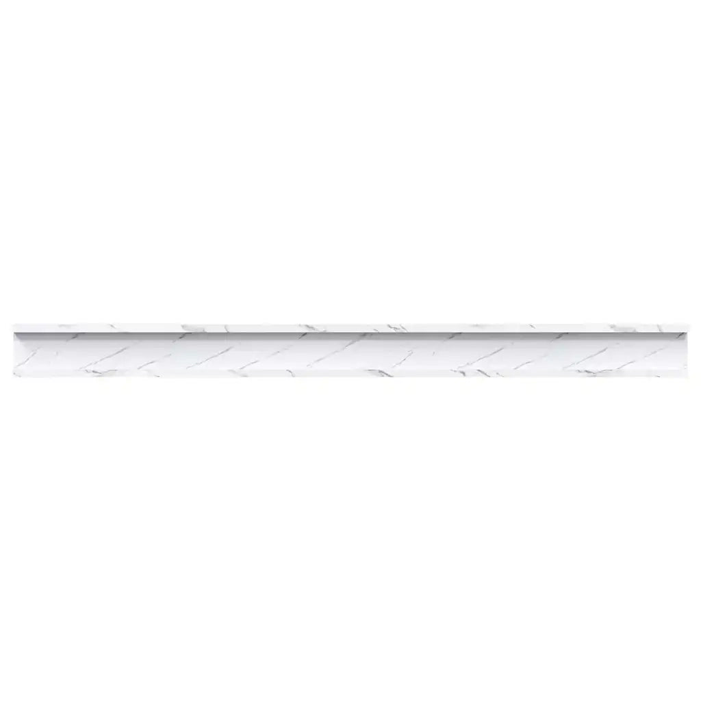 Scaffale da parete 4 pcs Marmo Bianco 115 x 9 x 3 cm 42020030