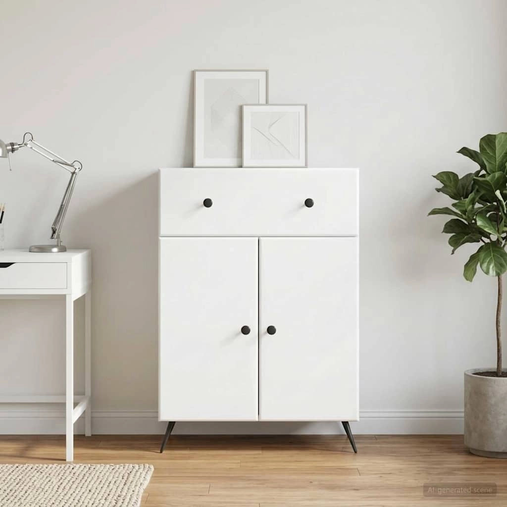 Credenza Bianco 66 x 34,5 x 90 cm Legno ingegnerizzato 895555