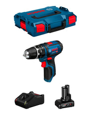 Trapano a Percussione BOSCH GSB 12V-15 (1 x 6,0 Ah + GAL12V-40 + L-Boxx 102)
