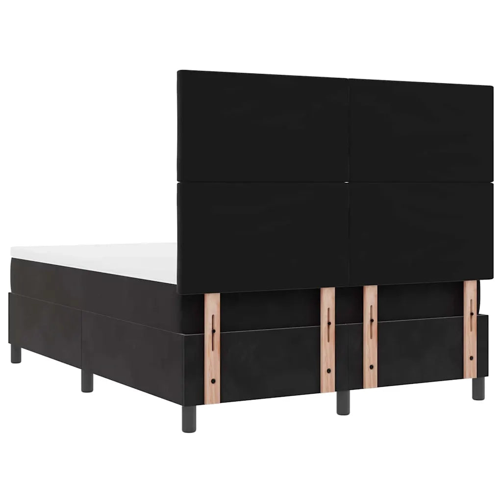 Letto a molle con materasso Nero 160 x 200 cm Tessuto 3339910