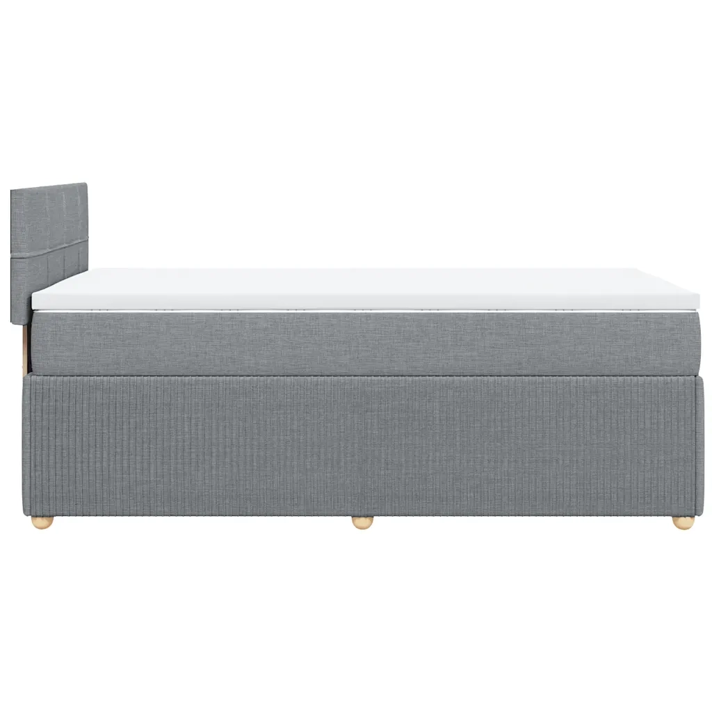 Giroletto a Molle con Materasso Grigio Chiaro 90x190 cm Tessuto 3289611