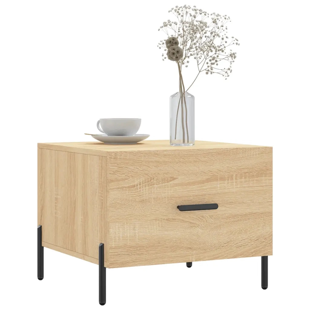 2 pz Tavolini salotto | Tavolino da caff¨¨ | Tavolino da Soggiorno Rovere Sonoma 50x50x40cm Legno Multistrato