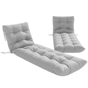 Cuscini per Tumbonas 180x55 cm ¨C zephmum ¨C Grigio Chiaro UPF30+