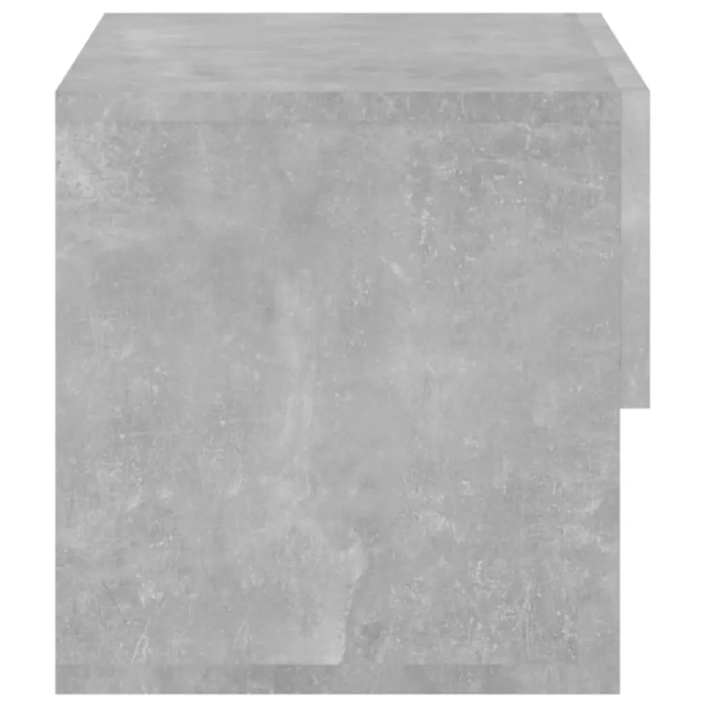 Comodino a Muro Grigio Cemento 810961