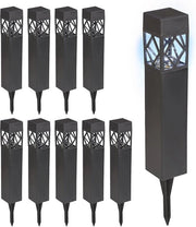 Set di 10 lampade solari per giardino acqua-resistenti con sensore di sorgere e luce LED a basso consumo di calore