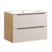 Set mobili bagno 80 cm con lavabo per mobile SKY Luxor Beige 80 x 1401 x 46 cm