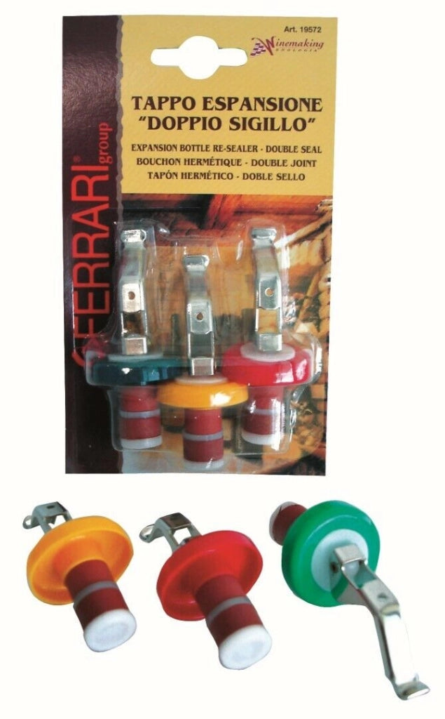 Tappi A Espansione Per Bottiglie A 2 Gomme 3 Pezzi Ferrari - Ferrari Group