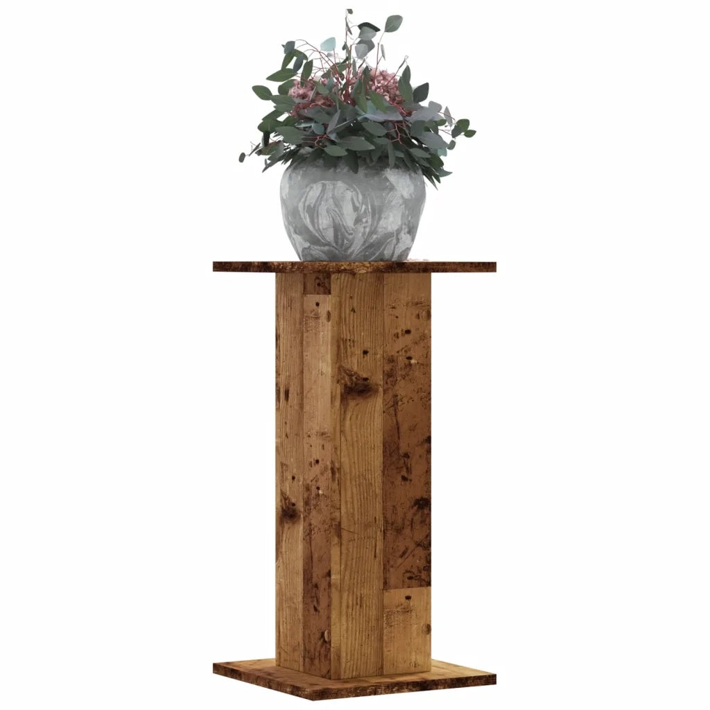 vidaXL Supporti per Piante 2 pz Legno Vecchio 30x30x60 cm Truciolato