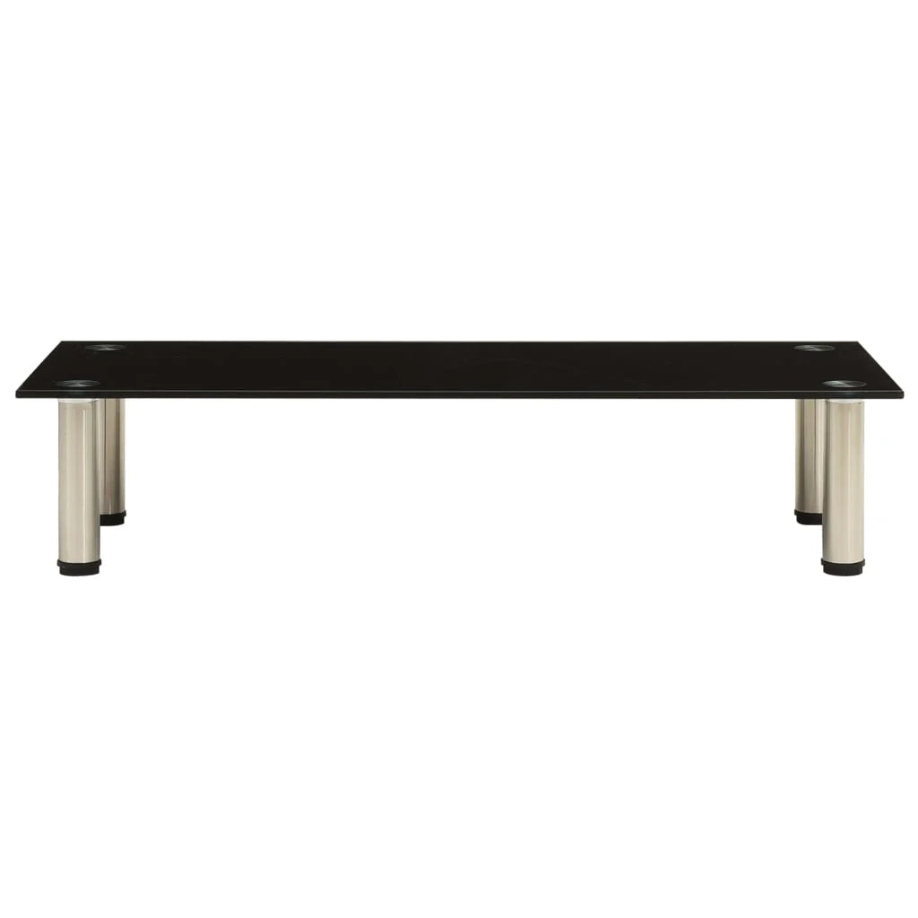 Mobile TV multimediale scaffale TV mobile TV sala da pranzo soggiorno camera da letto 80 x 35 x 17 cm vetro temperato nero 02_0026266