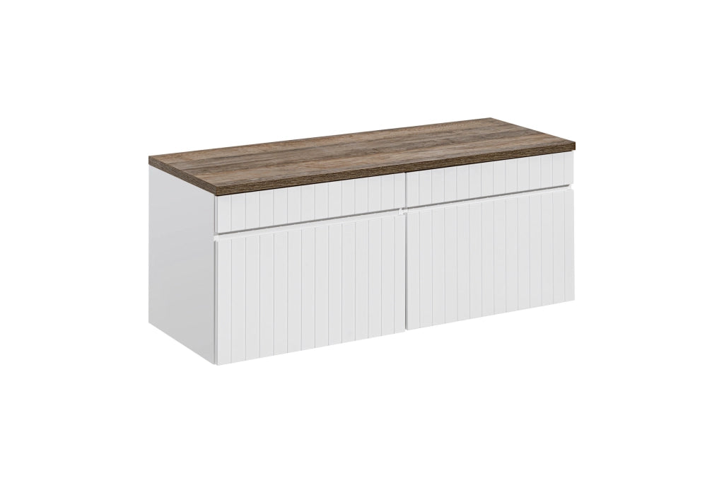 Set mobili bagno 160 cm con piano Iconic White 160 cm