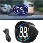 Display HUD Digitale GPS Snelheidsmeter Automatizzato Con Display di Testa Velocezza Avviso di Fatica Ricordo di Riposo Collegamento USB Plug and Play per Motocicletta Furgone Auto.