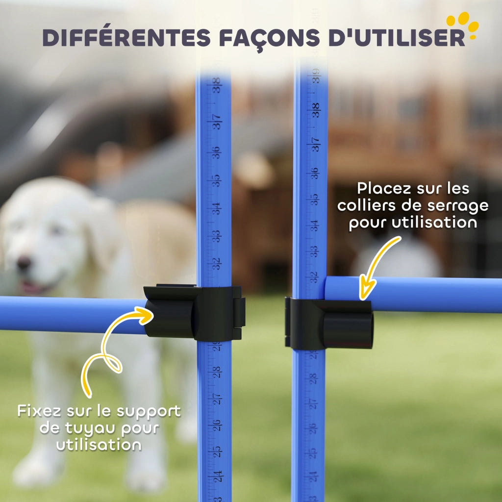 Set 4 Ostacoli Agility per Cani ¨C zephmum ¨C Professionale con Sacchetto Trasporto