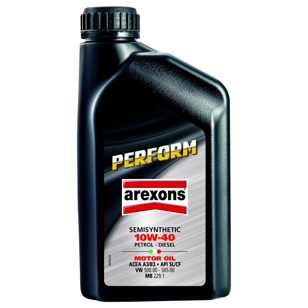 Trade Shop - Olio Motore 10w-40 Perform Semi Sintetico Per Auto Veicoli 1 Lt Motore Diesel -