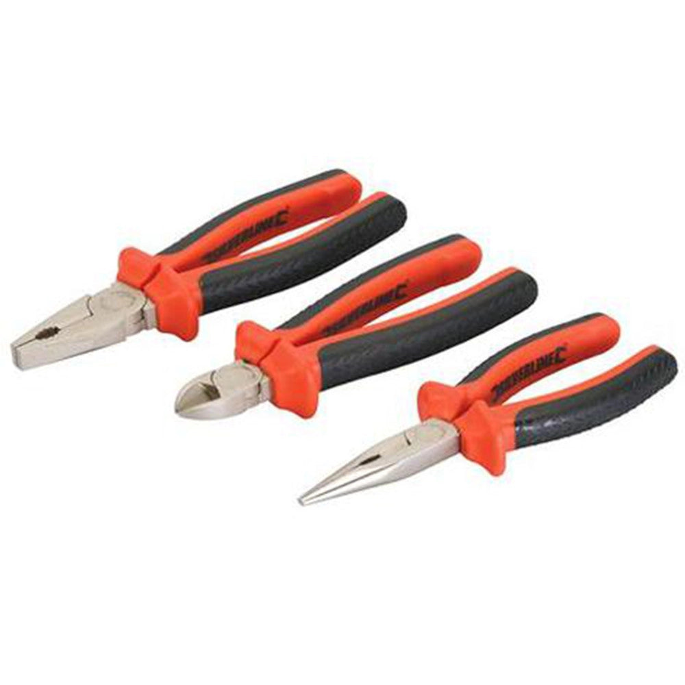 Trade Shop - 3 Pinze Isolata 1000v Tronchese 180mm Pinza 200mm Pinza Becchi 180mm 1000 Volts -