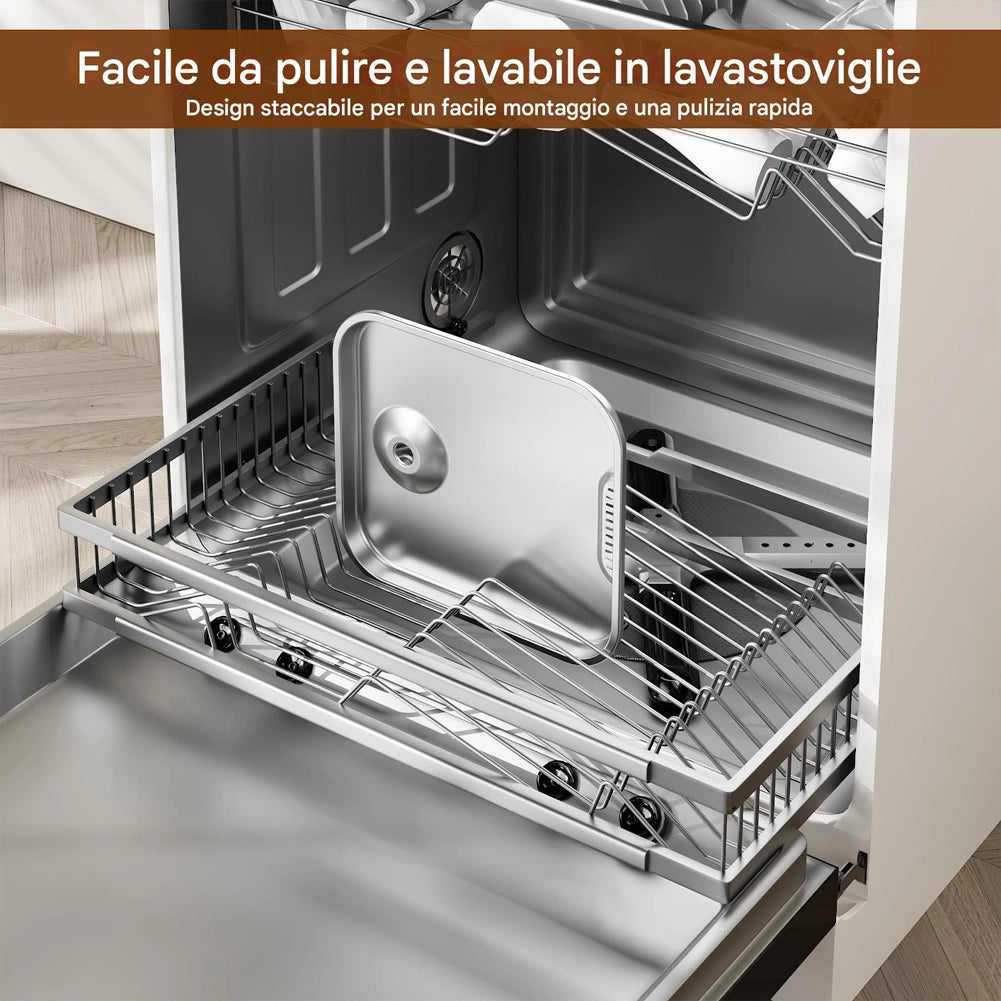 Dispenser Acqua Automatico 3,5LT Inox per Animali con Sensore e Batteria Litio