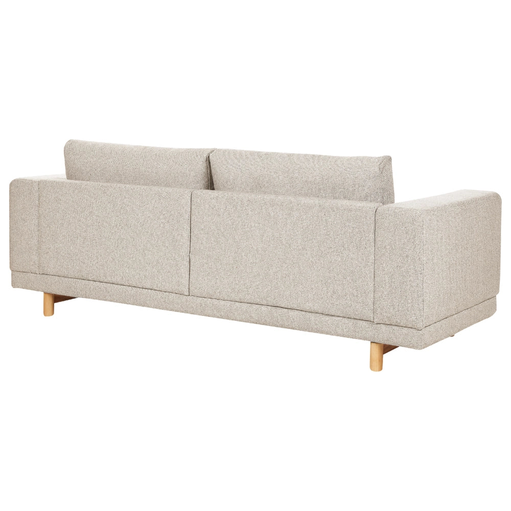 Divano a 3 posti tessuto beige moderno stile retrò soggiorno