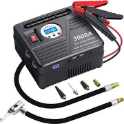 Avviatore di emergenza per auto - Assistenza di avvio - Assistenza di avvio per auto - Avviatore di emergenza Powerbank - Avviatore di emergenza con compressore
