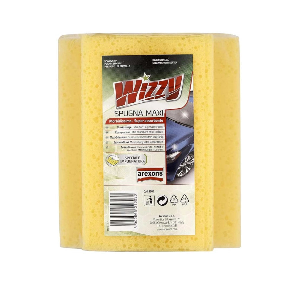SPUGNA LAVAGGIO 'WIZZY MAXI' AREXONS 10x15x17 cm - AREXONS