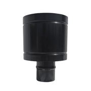 CAPPELLO ANTIVENTO INOX304 PER CANNE FUMARIE A PELLET NERO- Diam. 80- DK- pezzi 1