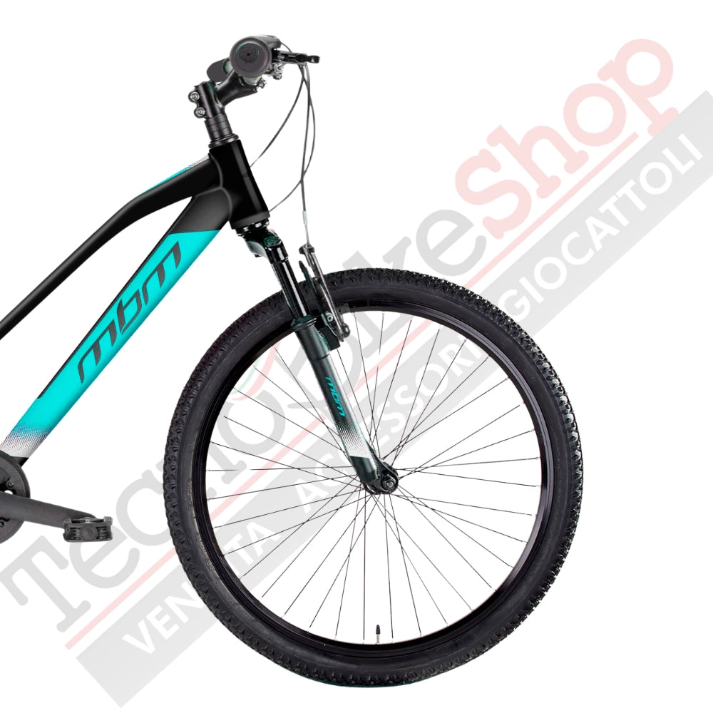 Bicicletta MTB da Ragazza MBM District 24" con Cambio 7 Velocità-Verde