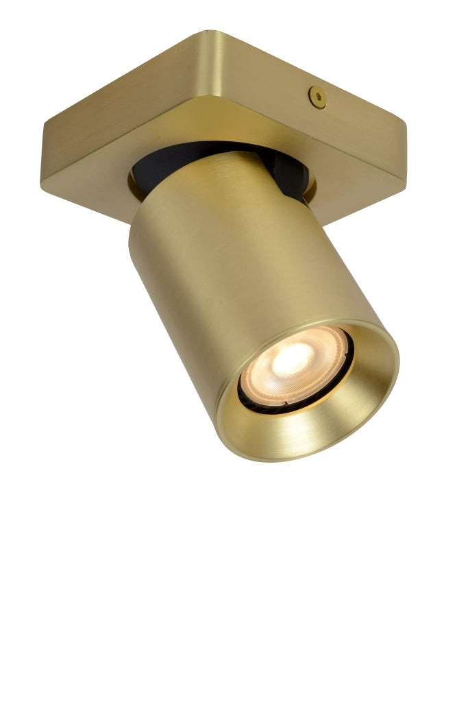 Spot plafoniera orientabile ottone 1xGU10 Lucide Nigel