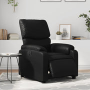 Divano Sedia-Poltrona Reclinabile Elettrica Nera in Similpelle 910147