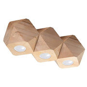 Faretto soffitto ARBORO Pure Lume legno naturale 3xGU10