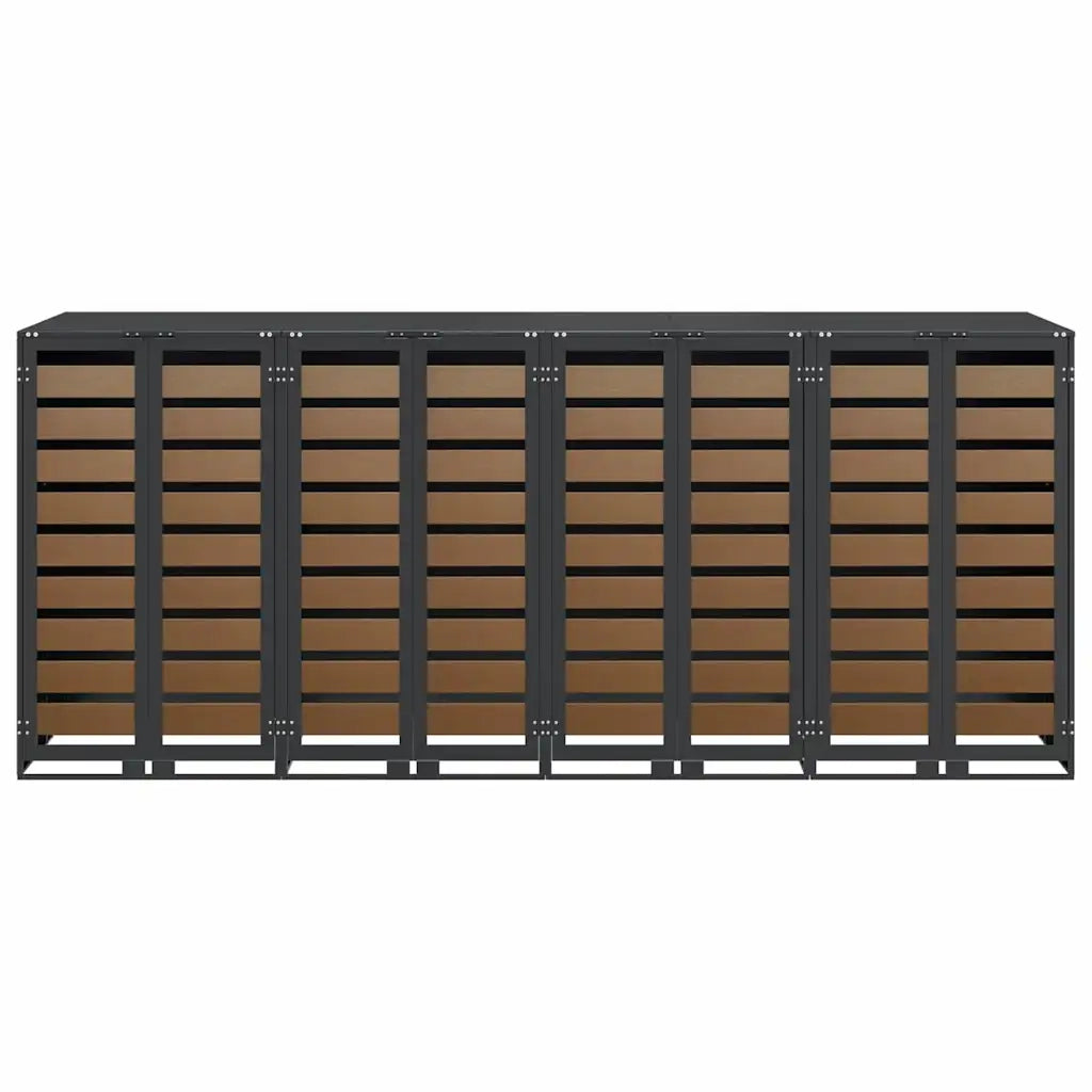 Contenitore per Rifiuti per 3 Bidoni 340 x 77.5 x 115.5 cm