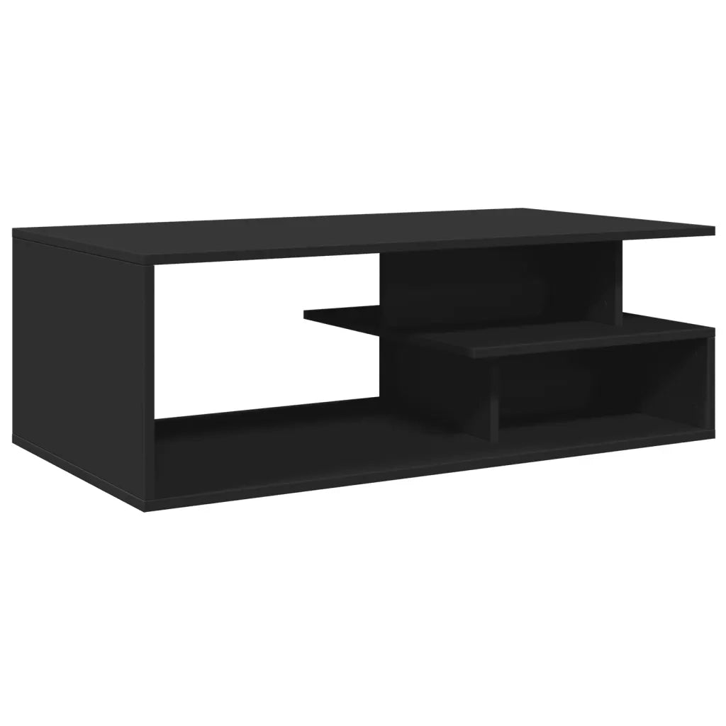 vidaXL Tavolino da Salotto Nero 102x55x35 cm in Legno Multistrato