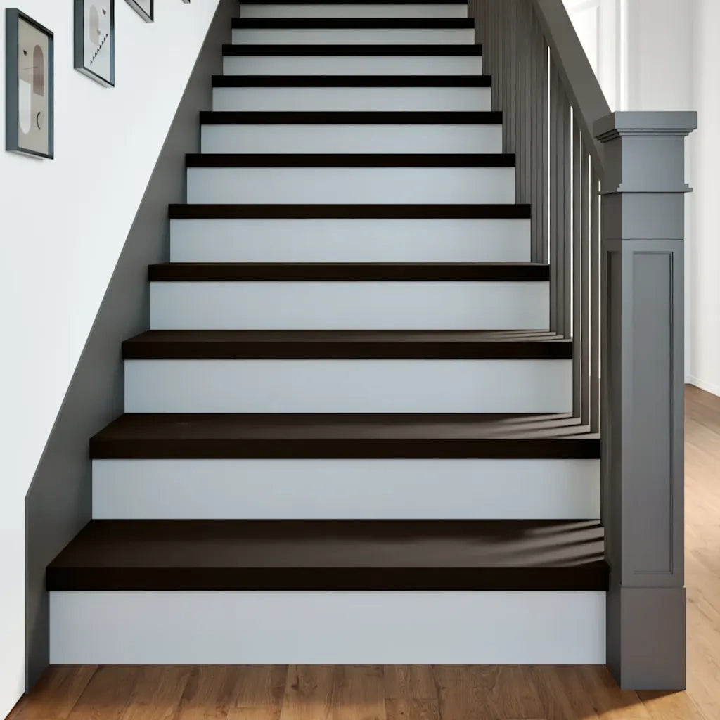 Gradini 2 pz Marrone Scuro 90x30x2 cm Legno Massello Rovere 3283804