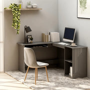 Scrivania Angolare a L Grigio Lucido 120x140x75cm in Truciolato cod mxl 76573
