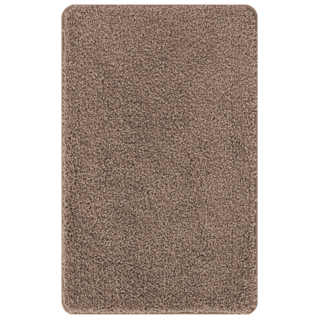 Tappetino da bagno rettangolare marrone 50x80 cm in polipropilene antiscivolo