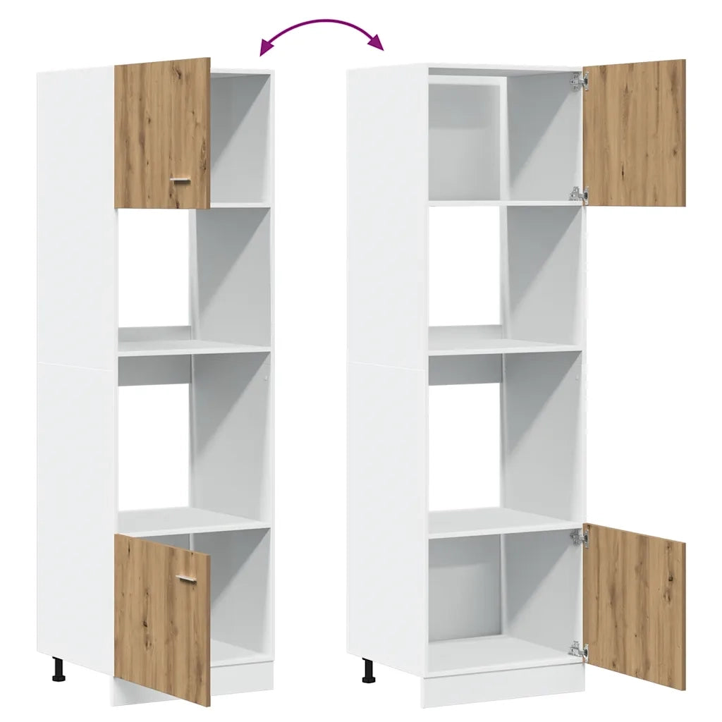 Mobile Microonde Â“LyonÂ” Rovere Artigianale 60x57x207 cm