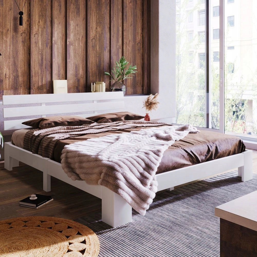 Letto matrimoniale - Xylo - 140 x 200 cm - Bianco