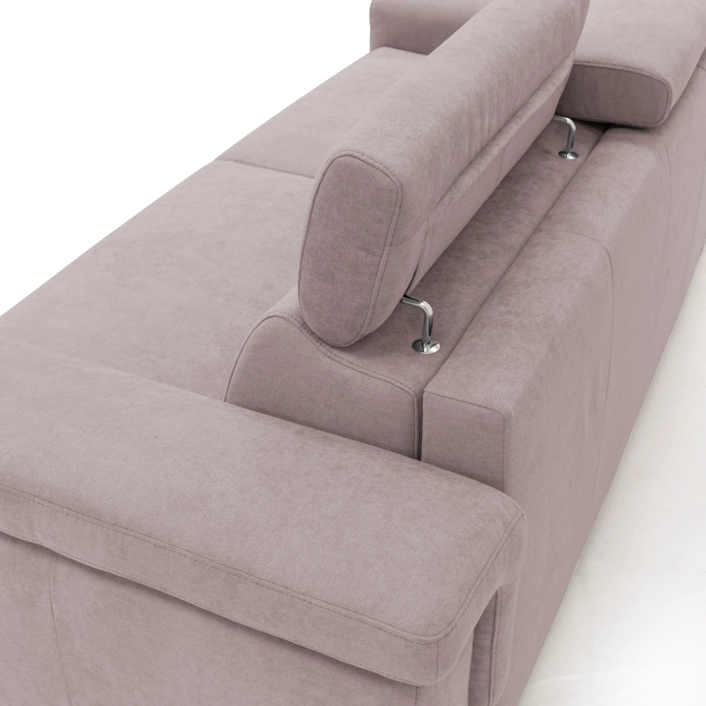 Giunone Divano letto mat. H18 220 cm (mat. 140x197 cm) rosa