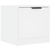 Comodino | Armadio da Notte | Mobiletto da notte Bianco 40x39x40 cm