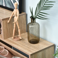 Scarpiera Salvaspazio 20 Paia da Ingresso in Legno Libreria 101.5x25.5x98 cm