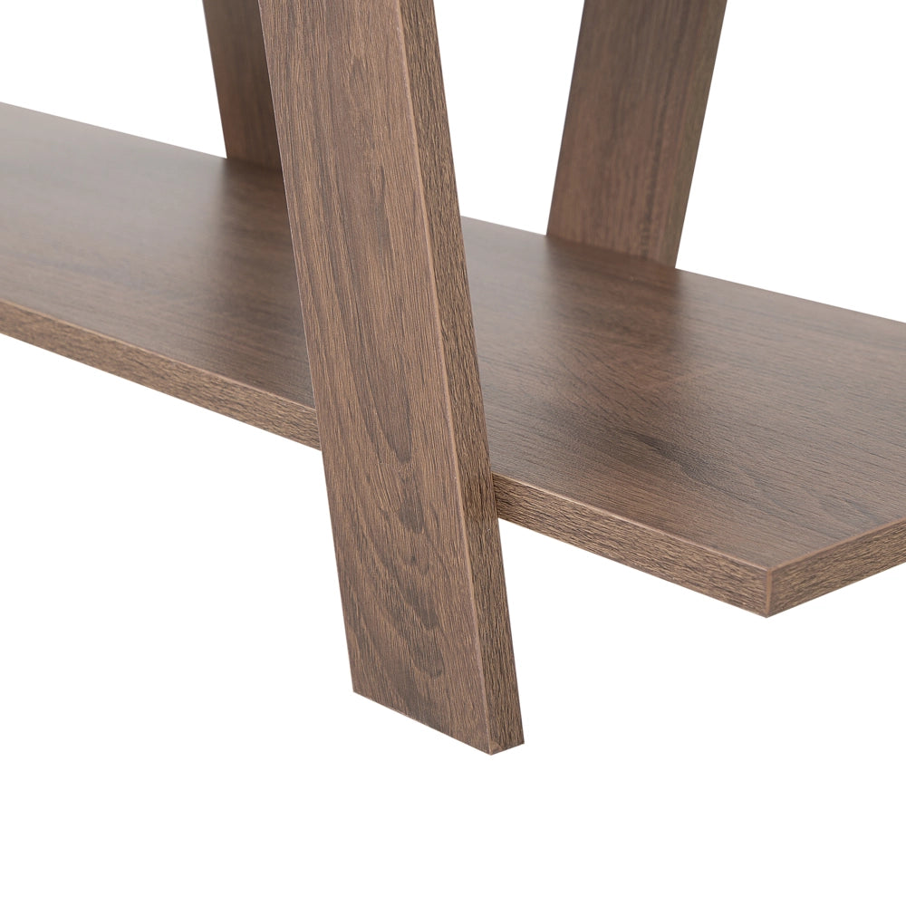 Libreria Marrone 116 x 100 cm 5 Ripiani Scandinavo stile moderno