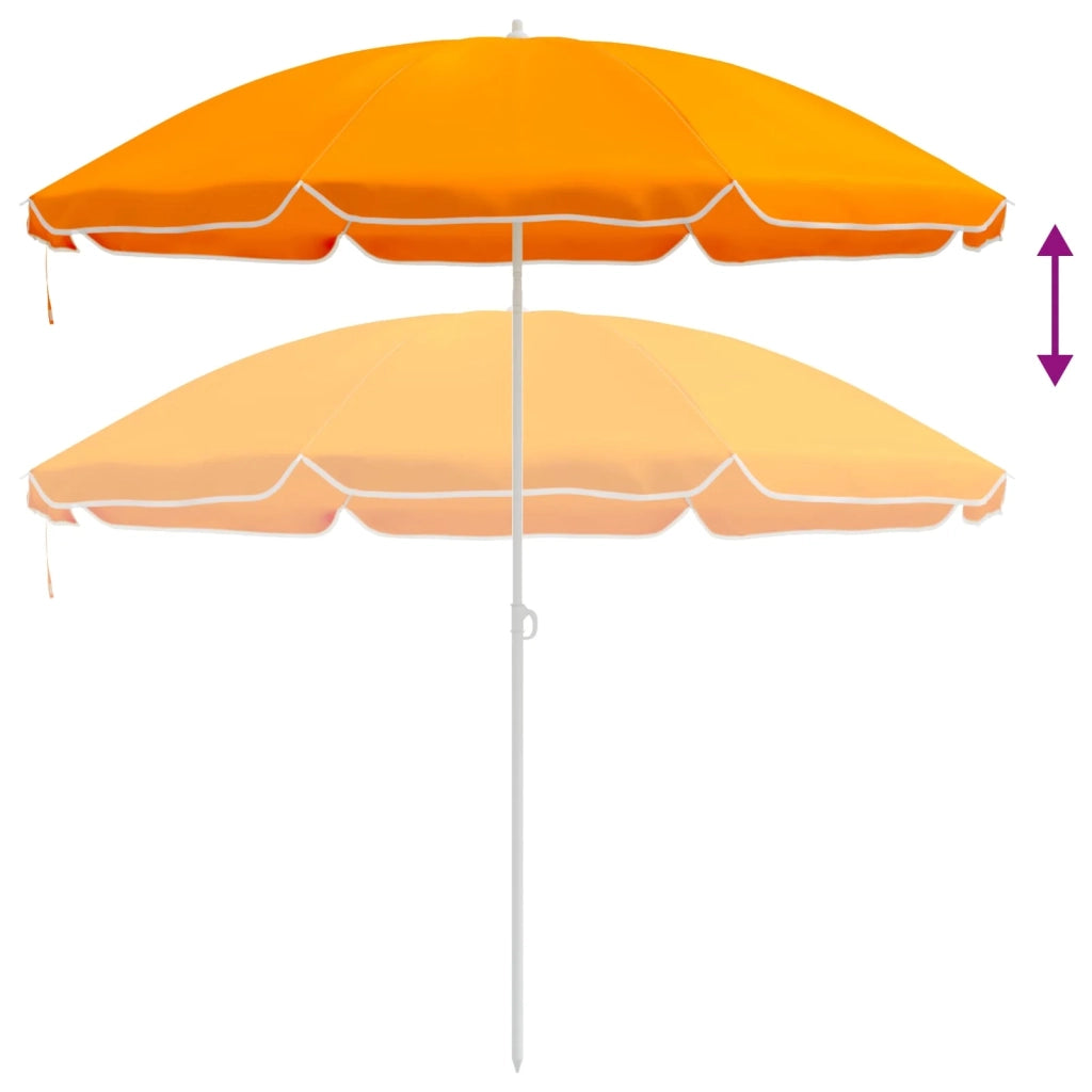 Ombrello da giardino 207 cm Poliestere 170T Arancione 42041351