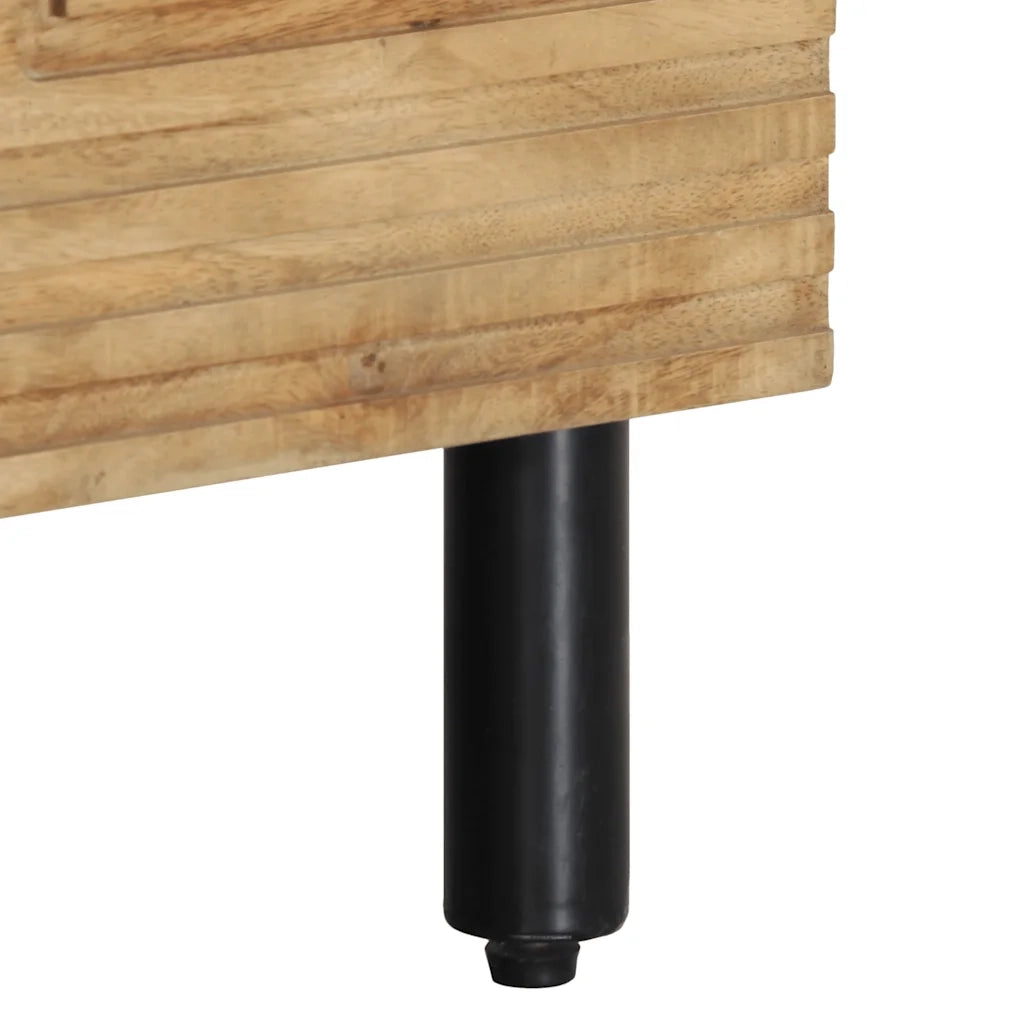Mobile Porta TV Marrone 80x33x46 cm in Legno Massello di Mango 4017737