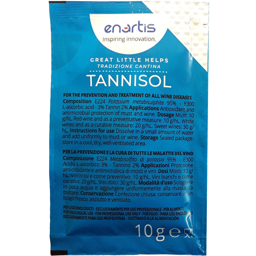 ANTIOSSIDANTE VINO METABISOLFITO TANNISOL 100 BUST- 1,0 confezione