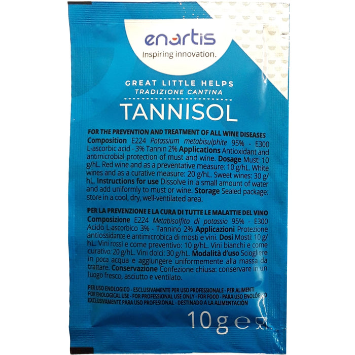 ANTIOSSIDANTE VINO METABISOLFITO TANNISOL 100 BUST- 1,0 confezione