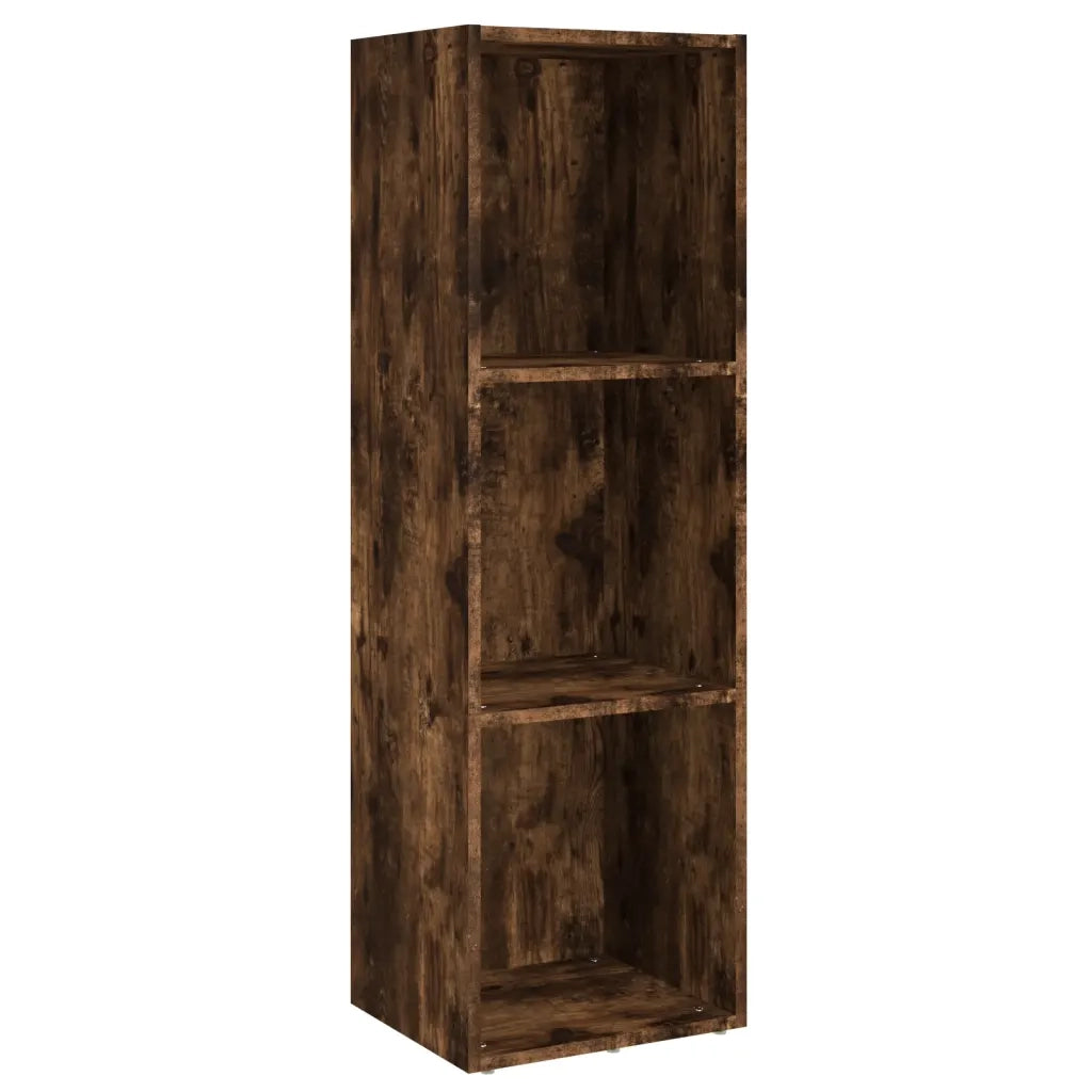 Libreria-Mobile TV Rovere Fumo 36x30x114cm in Legno Multistrato