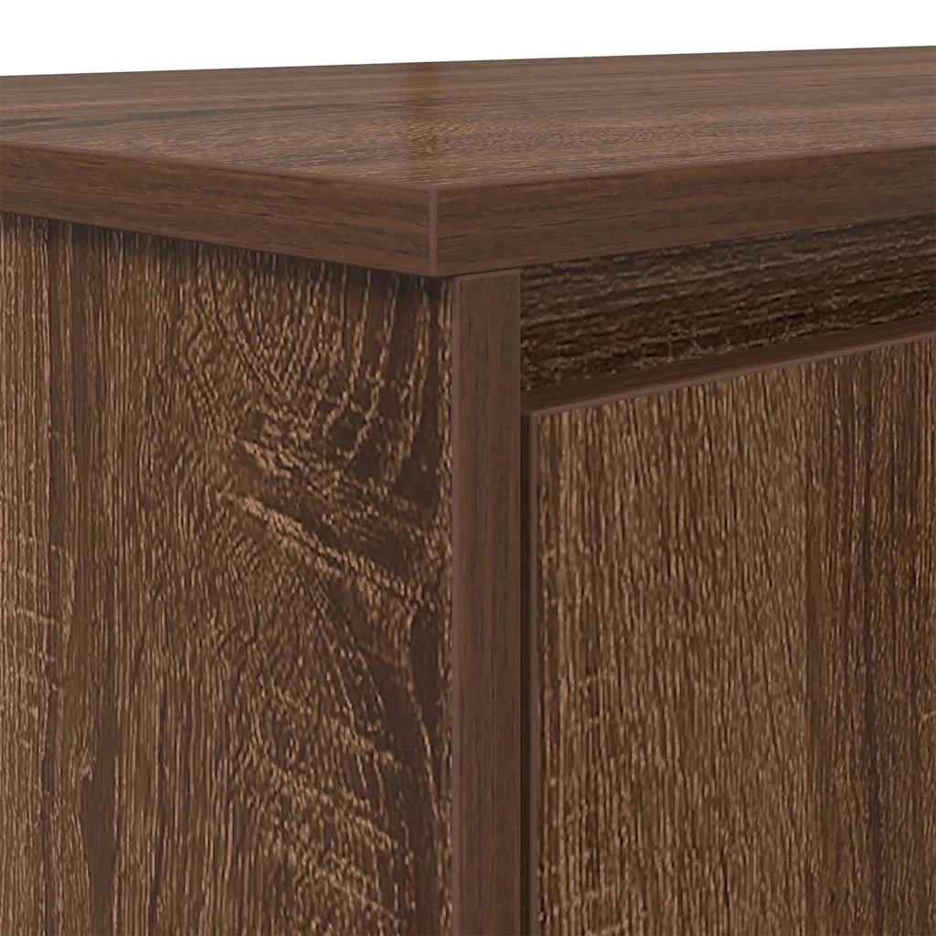 Scrivania Rovere Marrone 120x42x76 cm in Legno Multistrato