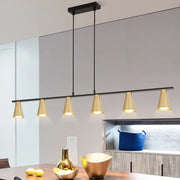Lampada a sospensione ZMH moderna per sala da pranzo 6 fiamme, GU10 per soggiorno corridoio