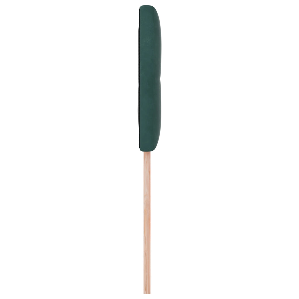 Testiera  con bottoni, Verde scuro, 90 cm, Velluto