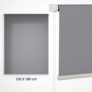 Tenda a Rullo Oscurante da Interno 120x180cm Moderna Facile da montare Grigio